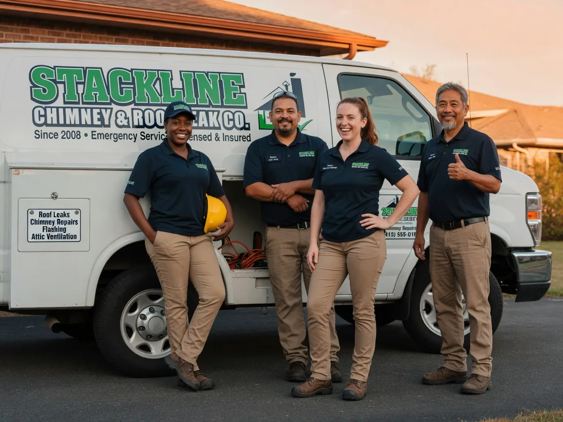 Chimney flashing repair company in Donie, TX